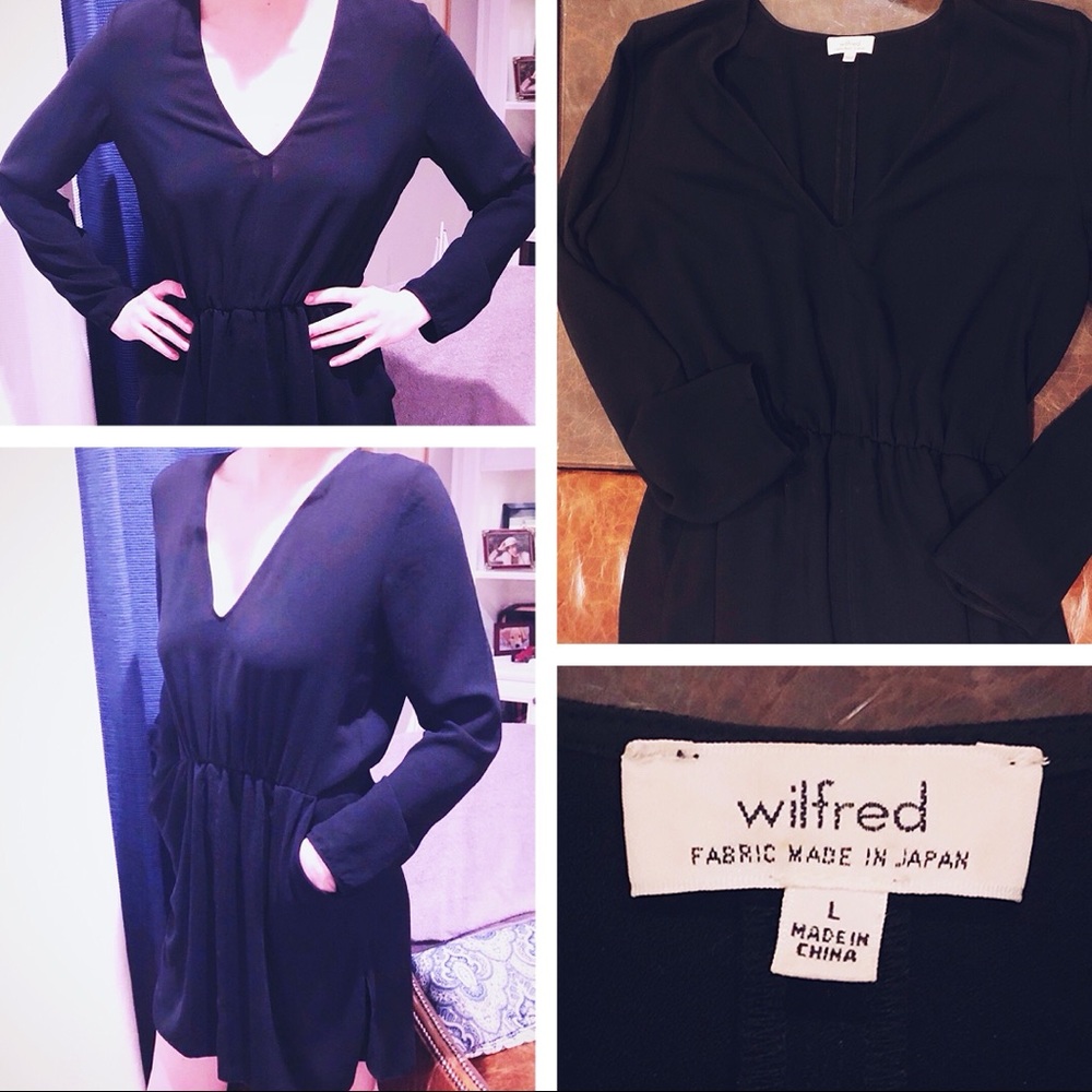 Aritzia Silk-Trimmed Dress